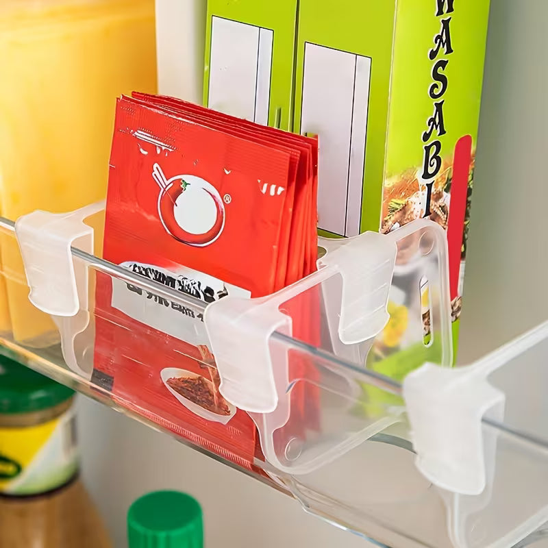 ChillOrganize Snap-On Fridge Door Shelf Dividers - Pack of 8