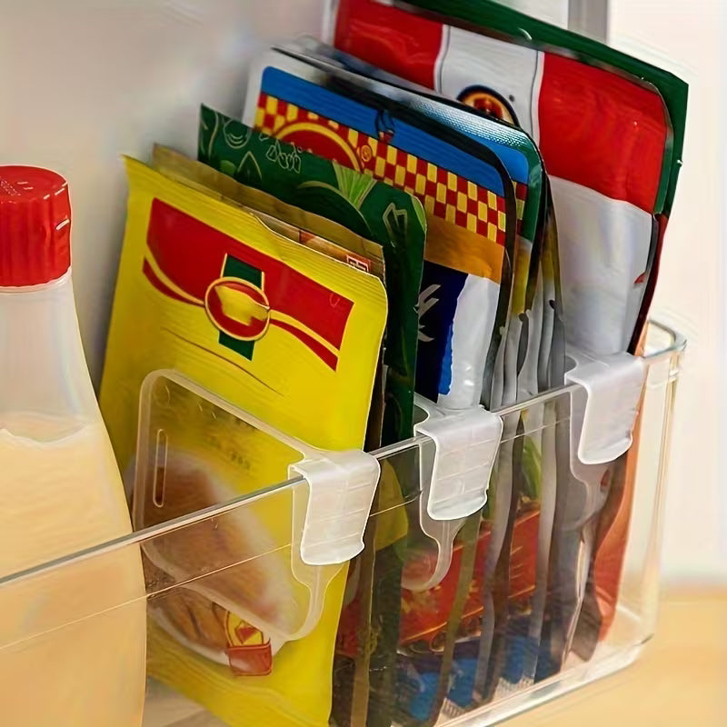 ChillOrganize Snap-On Fridge Door Shelf Dividers - Pack of 8
