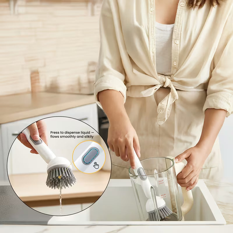 LaBrush: Soap-Dispenser Pot Scrub Brush - Buy 1 Get 1 Free
