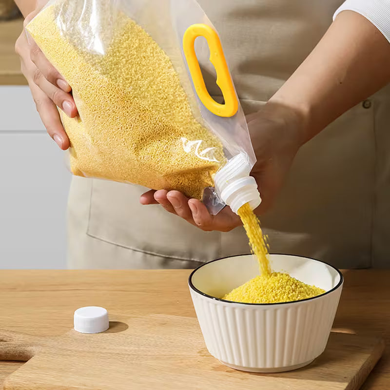 PourPouch Airtight Grain Storage Spout Bag - Pack of 5