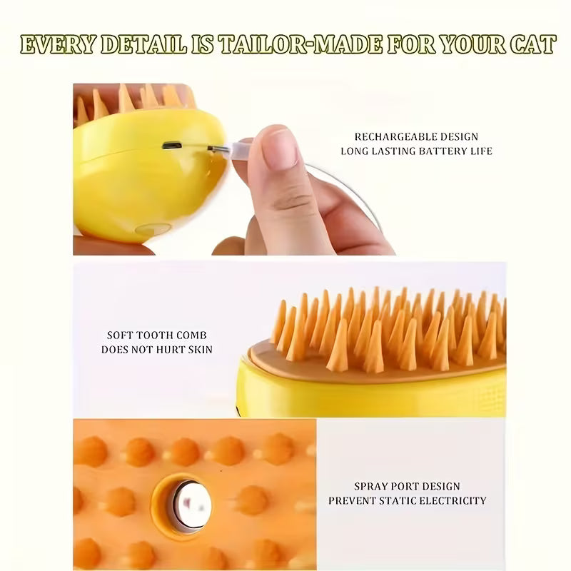 FurMist - Electric Steamy Pet Brush - Buy 1 Get 1 Free