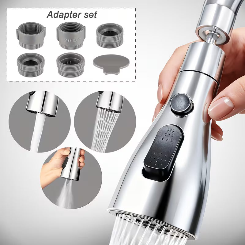 FlexiStream 360° Swivel Faucet Sprayer Head - Buy 1 Get 1 Free