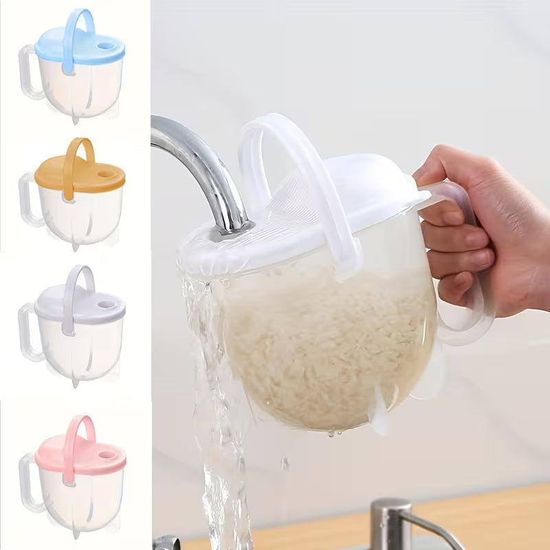 RiceRinse Easy Grain Washing Strainer Bucket