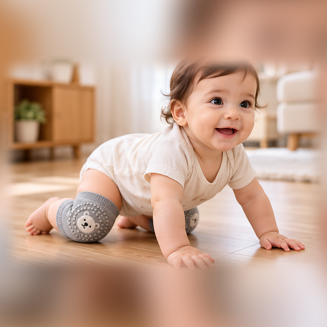 CrawlGuard Baby Crawling Knee Protectors - Pack of 6