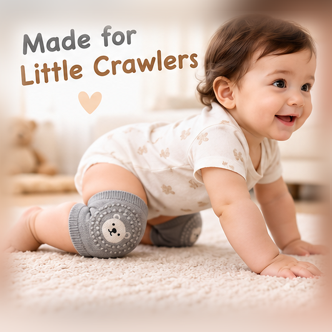 CrawlGuard Baby Crawling Knee Protectors - Pack of 6