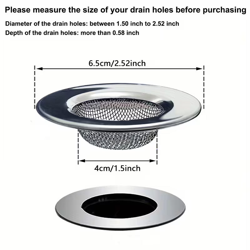 Stainless Steel Sink Strainer - Buy 1 Get 1 Free