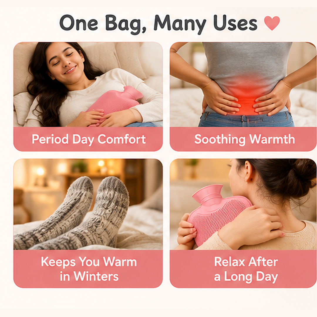 WarmNest Hot Water Therapy Bag - Buy 1 Get 1 Free